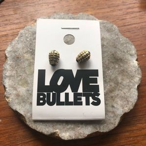 Urban Outfitters Love Bullets Grenade Earrings $75